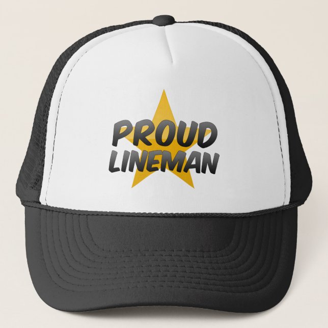 Proud Lineman Trucker Hat (Front)