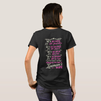 Proud Lineman Wife T-Shirt