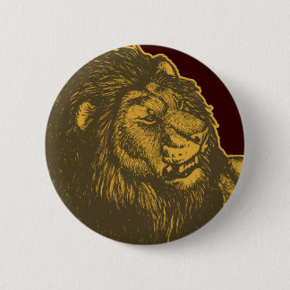 Proud Lion Button Badge