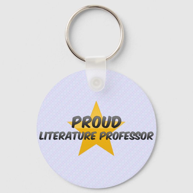 Proud Literature Professor Key Ring (Front)
