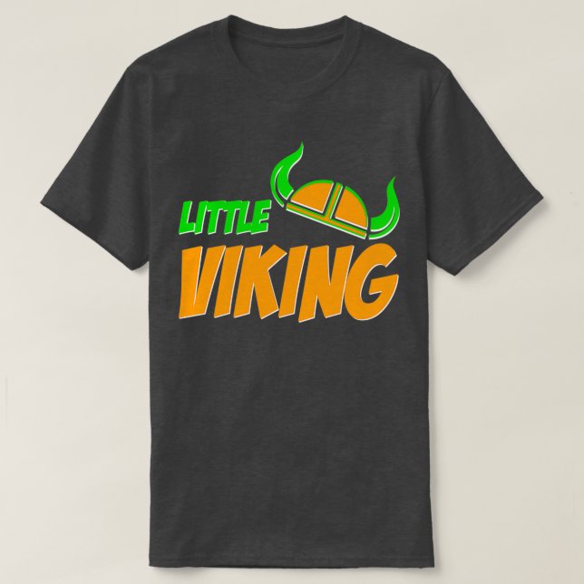 Proud little Viking Warrior With Helmet T-Shirt (Design Front)
