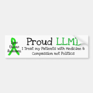 Proud LLMD Lyme Disease Awareness Bumper Sticker