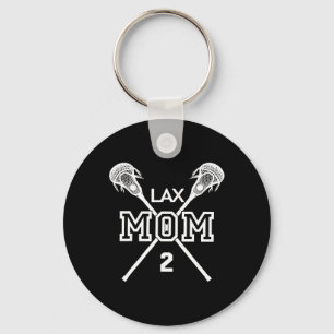 Proud Love Lacrosse Mum #2 Lax Player Jersey Mothe Key Ring