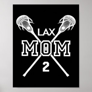Proud Love Lacrosse Mum #2 Lax Player Jersey Mothe Poster