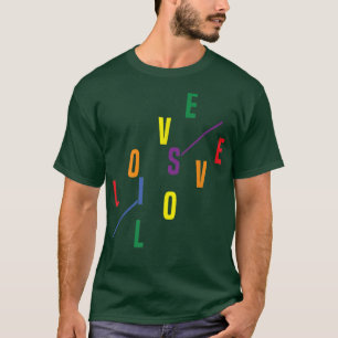 Proud Love Rainbow Gay Pride LGBTQ LGBT Pride Mont T-Shirt