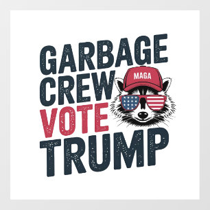 Proud MAGA Garbage Crew Vote Trump Election Raccoo