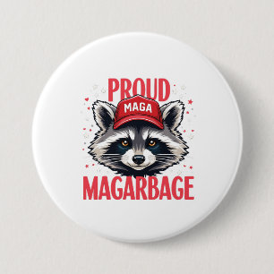 Proud MAGA Garbage For Trump supporter Election 7.5 Cm Round Badge