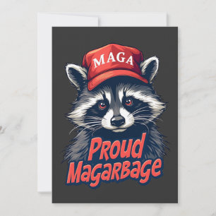 Proud MAGA Garbage For Trump supporter Election Invitation