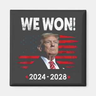 Proud Maga President Trump Won Inaguration Day Magnet