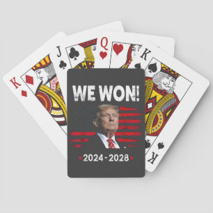 Proud Maga President Trump Won Inaguration Day Playing Cards