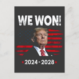Proud Maga President Trump Won Inaguration Day  Postcard