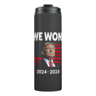 Proud Maga President Trump Won Inaguration Day Thermal Tumbler