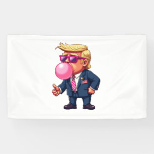 Proud Maga Trump Pixel President Inaguration Day  Banner