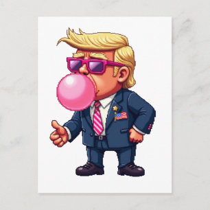 Proud Maga Trump Pixel President Inaguration Day  Postcard