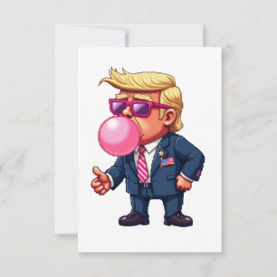 Proud Maga Trump Pixel President Inaguration Day  Thank You Card