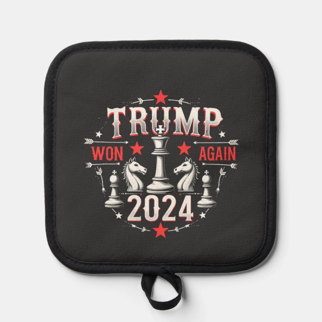 Proud Maga Trump Won again 2025 Inaguration Day  Pot Holder (Front)