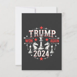 Proud Maga Trump Won again 2025 Inaguration Day  Thank You Card