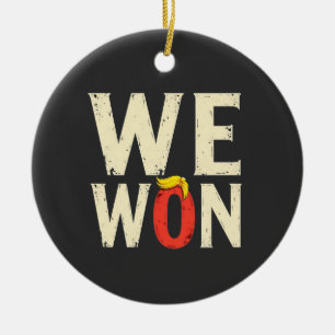 Proud Maga Trump Won Inaguration Day Speech 2025 Ceramic Ornament