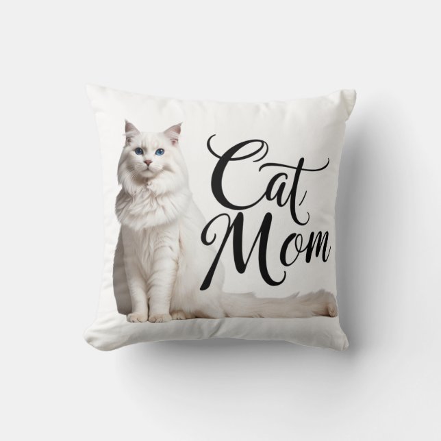 Proud Maine Coon Cat Mum Pillow III (Front)