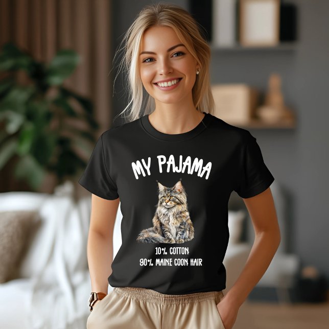 Proud Maine Coon Pajama Look T-Shirt (Creator Uploaded)