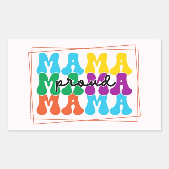 Proud Mama Autism Stickers (Front)