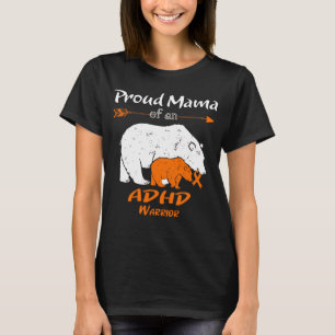Proud Mama Bear ADHD Awareness T-Shirt