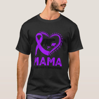 Proud Mama Bear Alzheimer s Awareness Purple Ribbo T-Shirt
