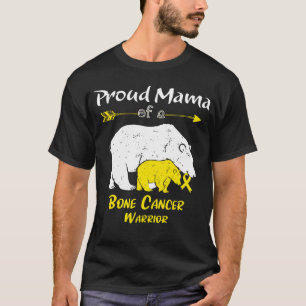 Proud Mama Bear Bone Cancer Awareness T-Shirt