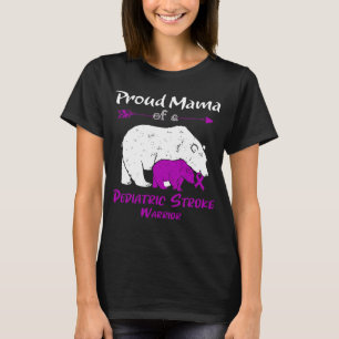 Proud Mama Bear Paediatrics Stroke Awareness T-Shirt