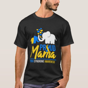Proud Mama Mum Down Syndrome Awareness Day Cute El T-Shirt