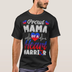 Proud Mama Of A Heart Warrior Chd Awareness Month T-Shirt