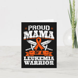 Proud Mama Of A Leukaemia Warrior Mum Awareness Bl Card