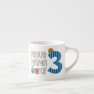 Proud Mama of Three Latte Mug