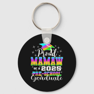 Proud Mamaw Of Preschool Graduate 2025 Graduation Key Ring
