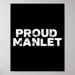 Proud Manlet Short Bodybuilding Poster