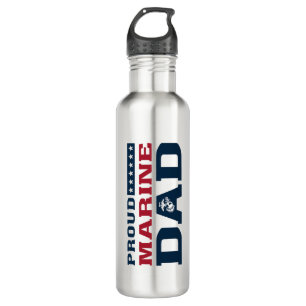 Proud Marine Dad 710 Ml Water Bottle