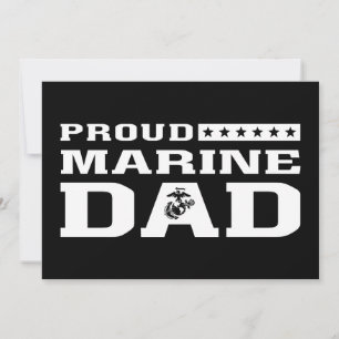 Proud Marine Dad - White