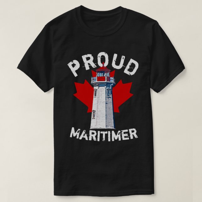 Proud Maritimer shirt Nova Scotia Canada (Design Front)
