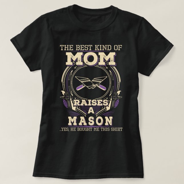 Proud Mason's Mum T-Shirt (Design Front)