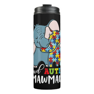Proud Mawmaw Autism Awareness Family Matching Shir Thermal Tumbler