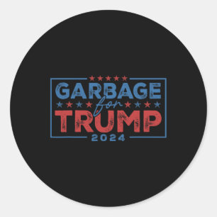 Proud Mega Garbyge For Trump Supporter Classic Round Sticker