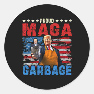 Proud Mega Garbyge Trump Vance Supporter Classic Round Sticker
