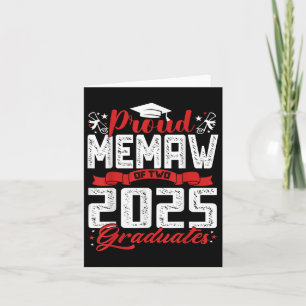 Proud Memaw Of Two 2025 Graduates Senior Cl Of 202 Card
