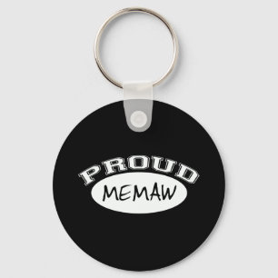 Proud Memaw (White) Key Ring