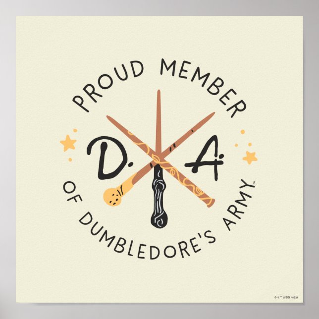 Proud Member of Dumbledore's Army Poster (Front)