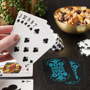 PROUD MEMBER OF THE BOO SQUAD funny halloween Playing Cards