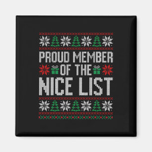 Proud Member Of The Nice List Magnet
