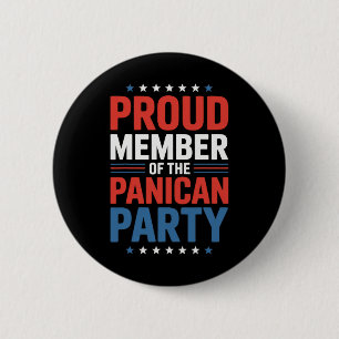 Proud Member Of The Panican Party Anti Trump 6 Cm Round Badge
