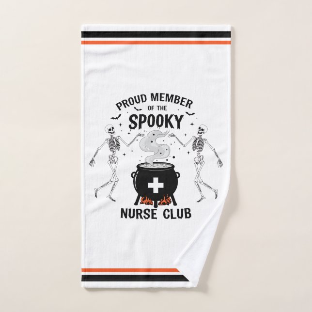 Proud Member of the Spooky Nurse Club Hand Towel (Hand Towel)