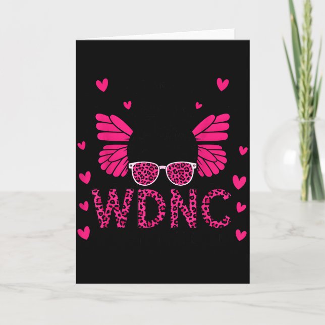 Proud Member Of Wdnc We Do Not Care Club  Card (Front)